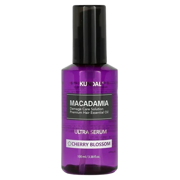 Kundal Macadamia Ultra Hair Serum Cherry Blossom 100ml nourishing and smoothing hair serum